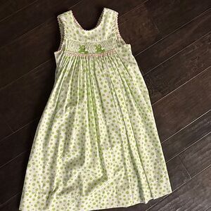 Adorable Green Polka Dot Kids Dress
